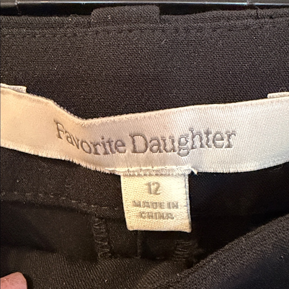 Favorite Daughter Black Cigarette Pleated Dress Pants - Picture 2 of 5